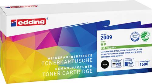 Edding Toner ersetzt HP 85A (CE285A) Kompatibel Schwarz 1600 Seiten EDD-2009 18-2009