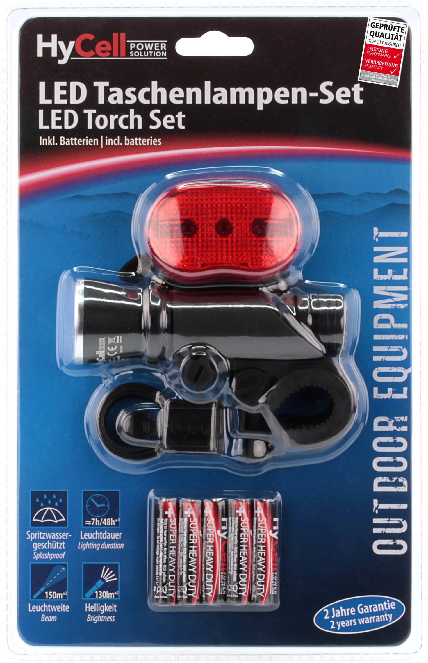 HyCell 1600-0107 LED Taschenlampe batteriebetrieben