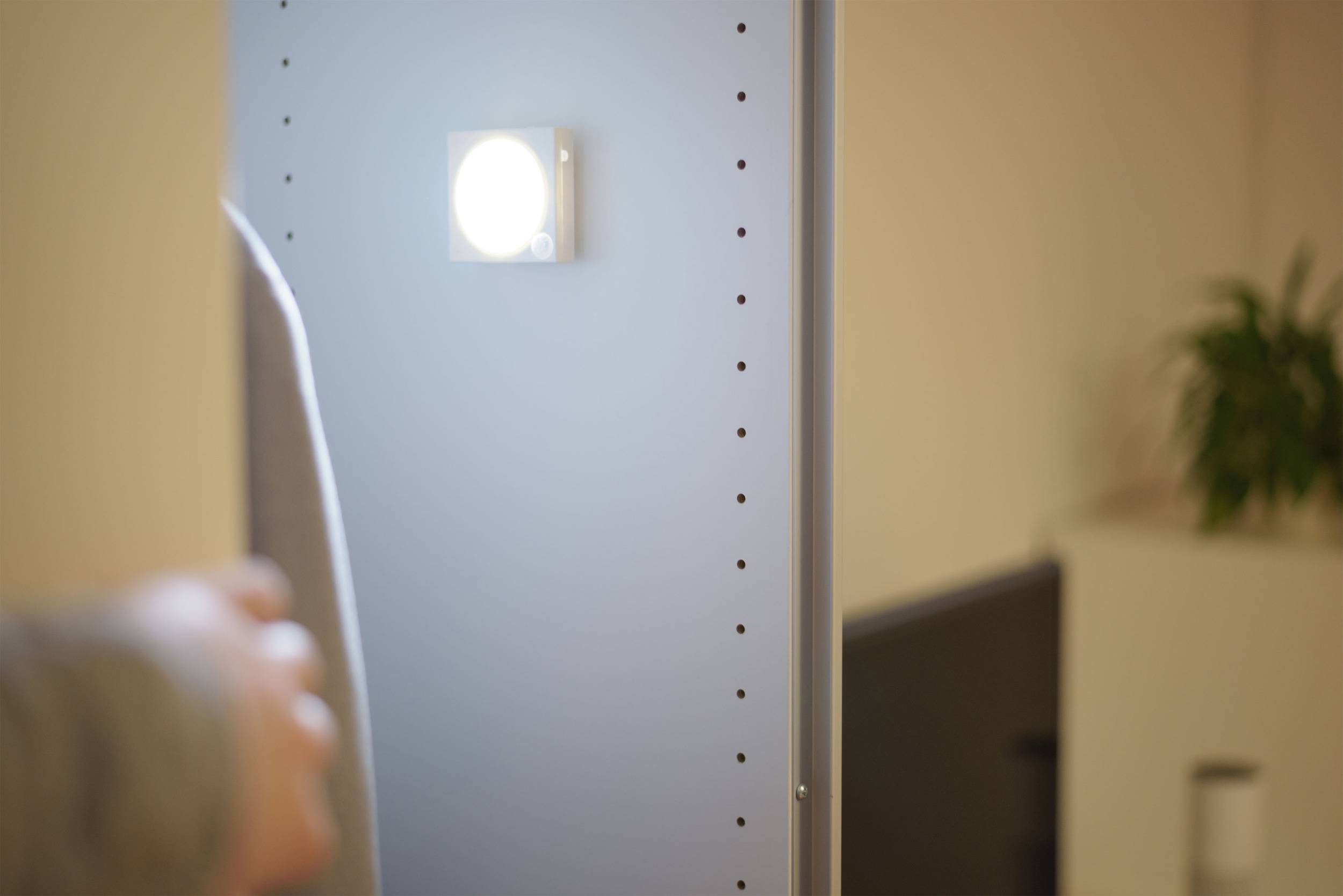 Ansmann LED Guide Free Motion 1600-0095 LED-Nachtlicht mit Bewegungsmelder   Rechteckig  LED Weiß Weiß