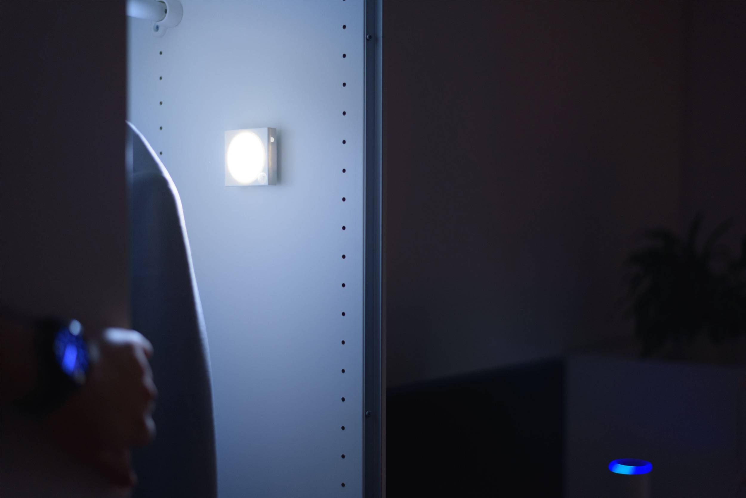 Ansmann LED Guide Free Motion 1600-0095 LED-Nachtlicht mit Bewegungsmelder   Rechteckig  LED Weiß Weiß