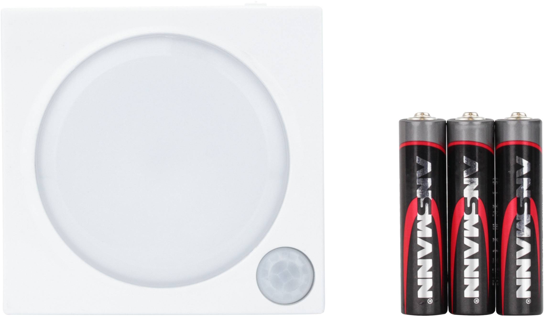 Ansmann LED Guide Free Motion 1600-0095 LED-Nachtlicht mit Bewegungsmelder   Rechteckig  LED Weiß Weiß