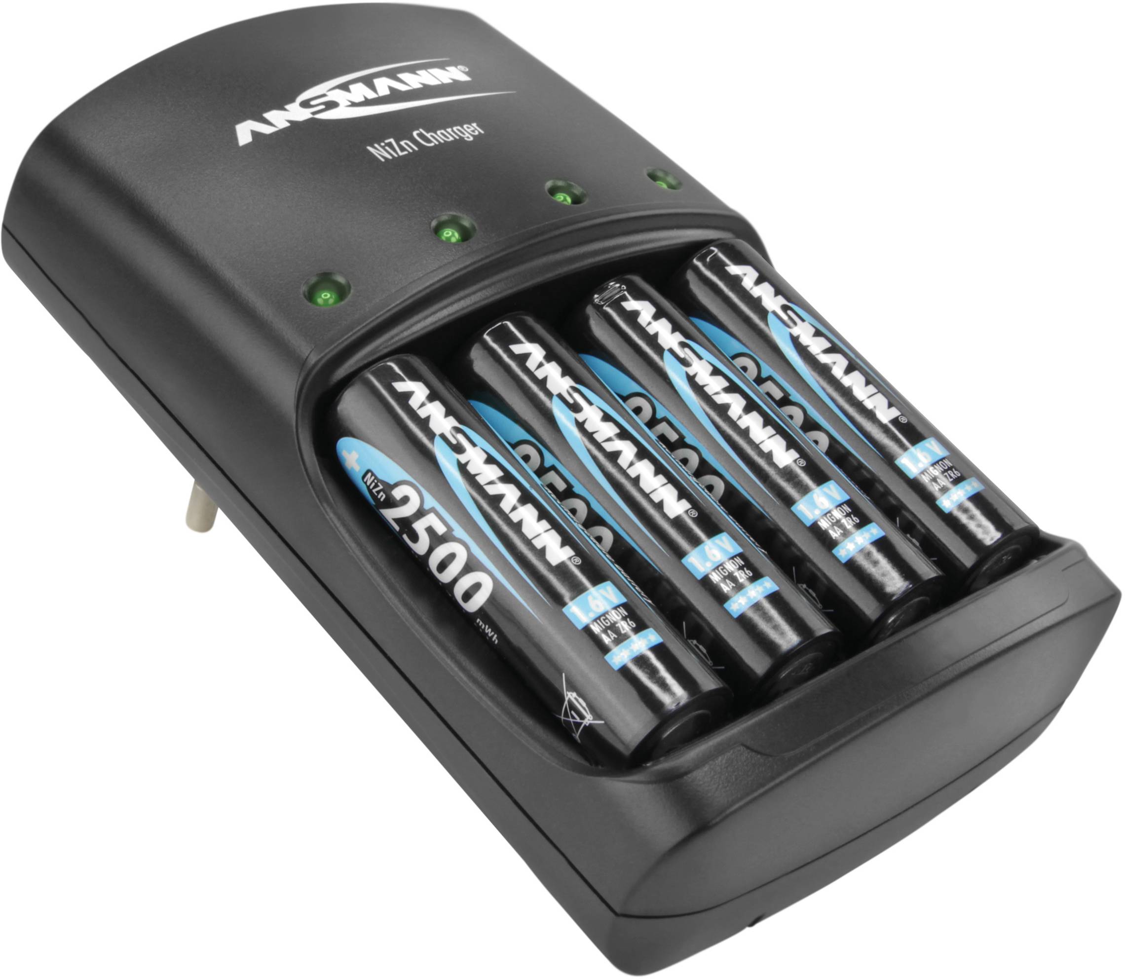 Ansmann Charger NiZn Rundzellen-Ladegerät NiZn Micro (AAA), Mignon (AA)
