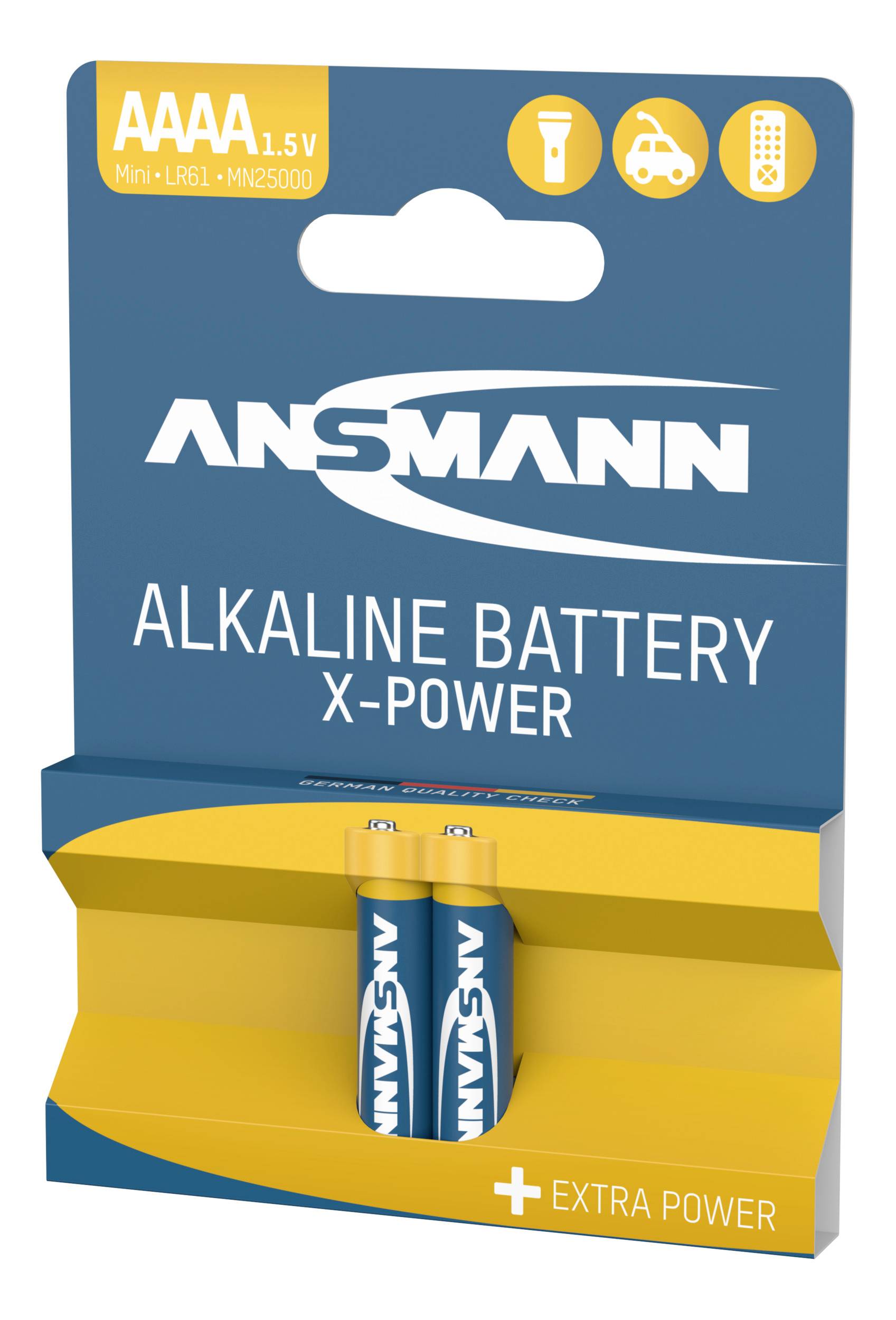 Ansmann X-Power Mini (AAAA)-Batterie Mini (AAAA) Alkali-Mangan 1.5 V 2 St.