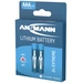 Ansmann Extreme Micro (AAA)-Batterie Lithium 1150 mAh 1.5V 2St. Ansmann Extreme Micro (AAA)-Batterie Lithium 1150 mAh 1.5V 2St.