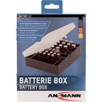 Ansmann Batterijbox 48 Batteriebox 48x Micro (AAA), Mignon (AA), 9 V Block (L x B x H) 173 x 138 x 63 mm Ansmann Batterijbox 48 Batteriebox 48x Micro (AAA), Mignon (AA), 9 V Block (L x B x H) 173 x 138 x 63 mm