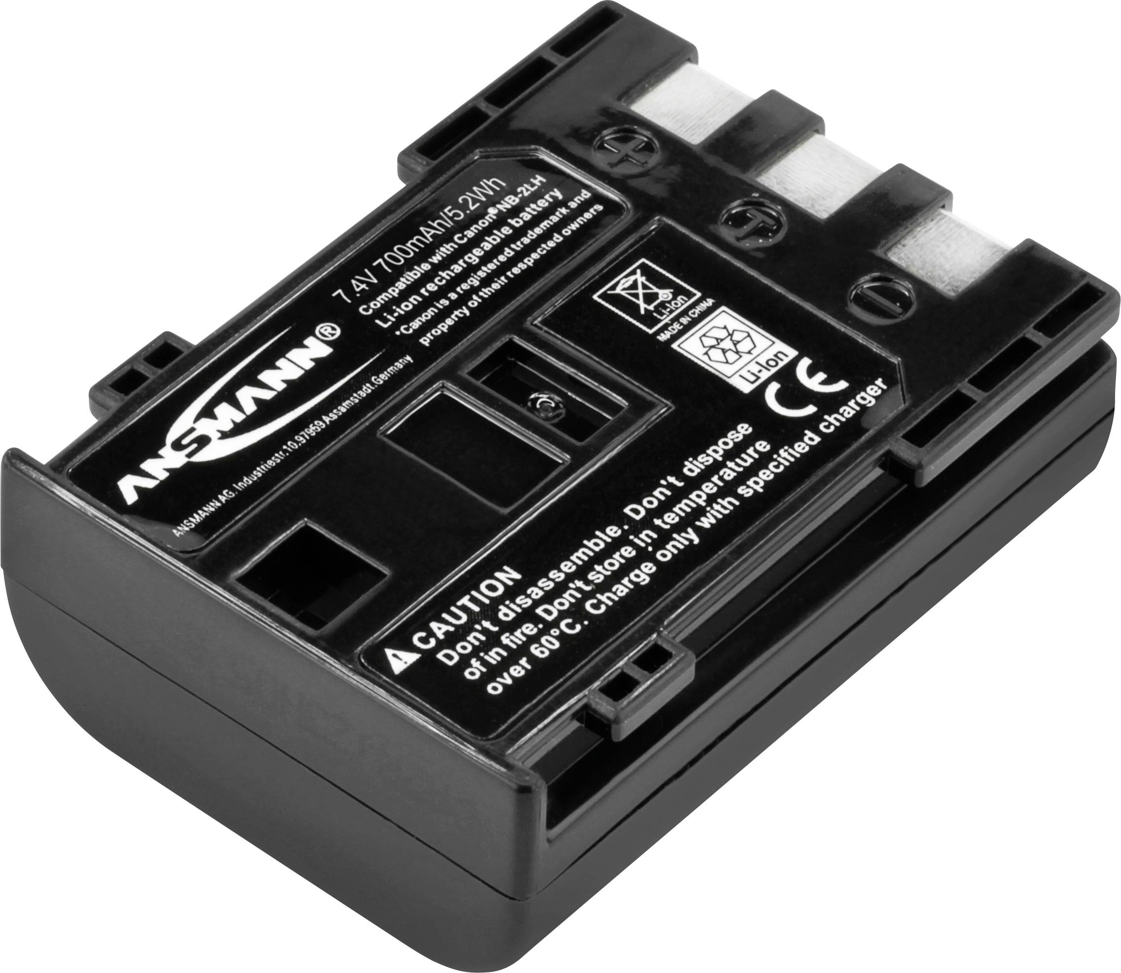 Ansmann NB-2LH Kamera-Akku ersetzt Original-Akku (Kamera) NB-2L, NB-2LH 7.4 V 700 mAh