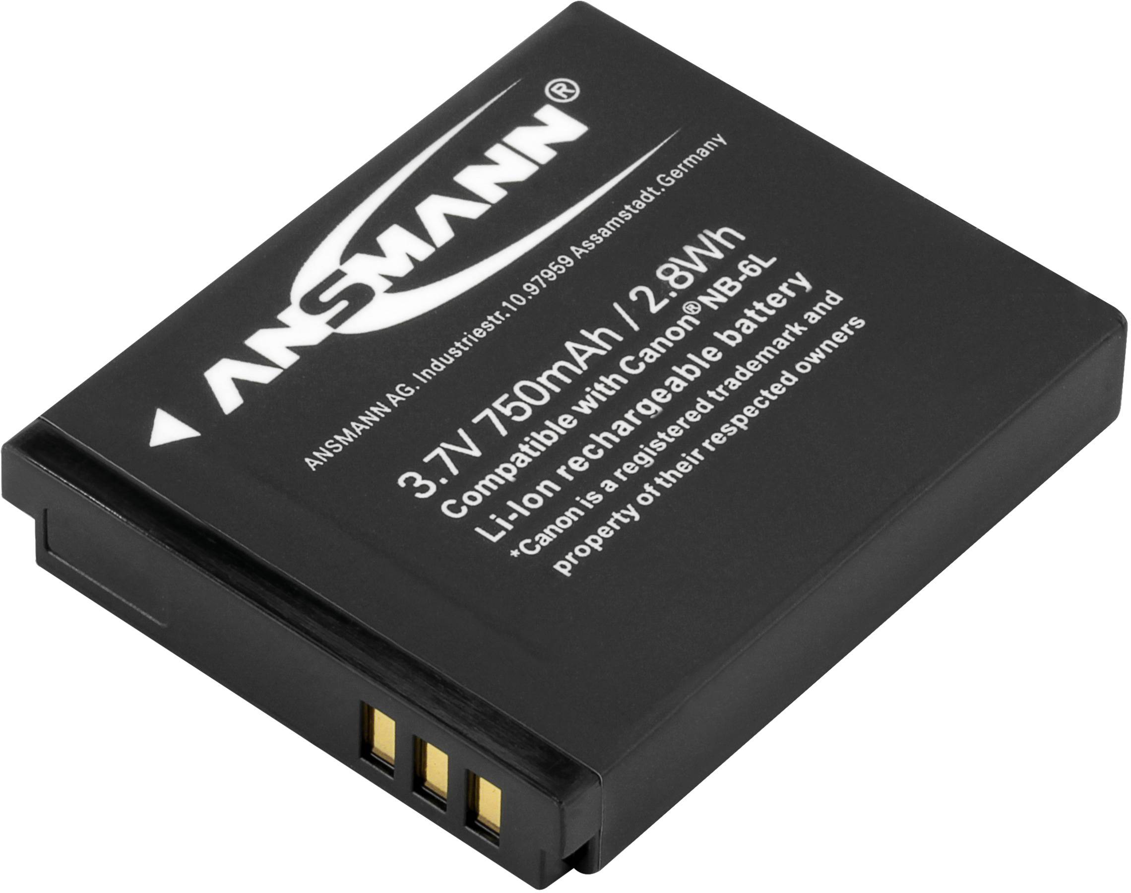 Ansmann A-Can NB 6L Kamera-Akku ersetzt Original-Akku (Kamera) NB-6L 3.7 V 750 mAh