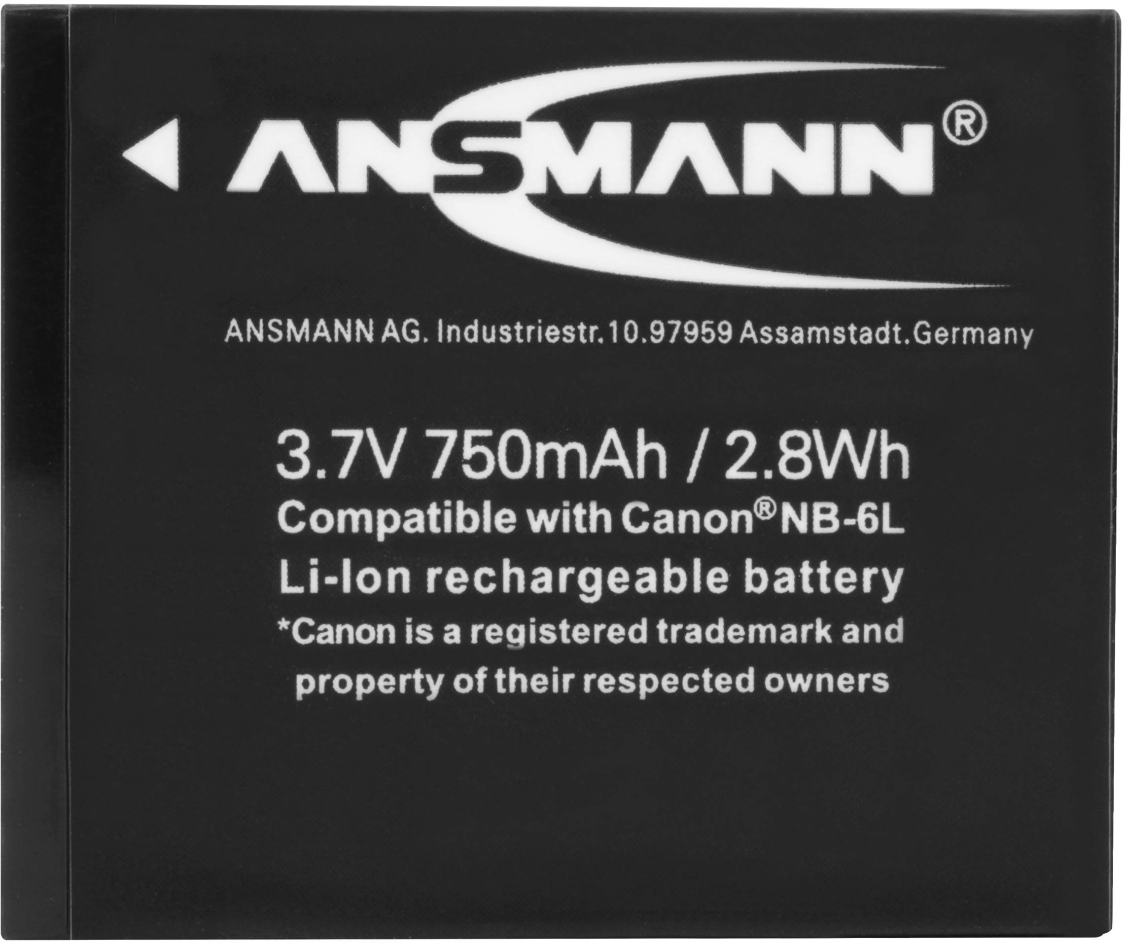 Ansmann A-Can NB 6L Kamera-Akku ersetzt Original-Akku (Kamera) NB-6L 3.7 V 750 mAh