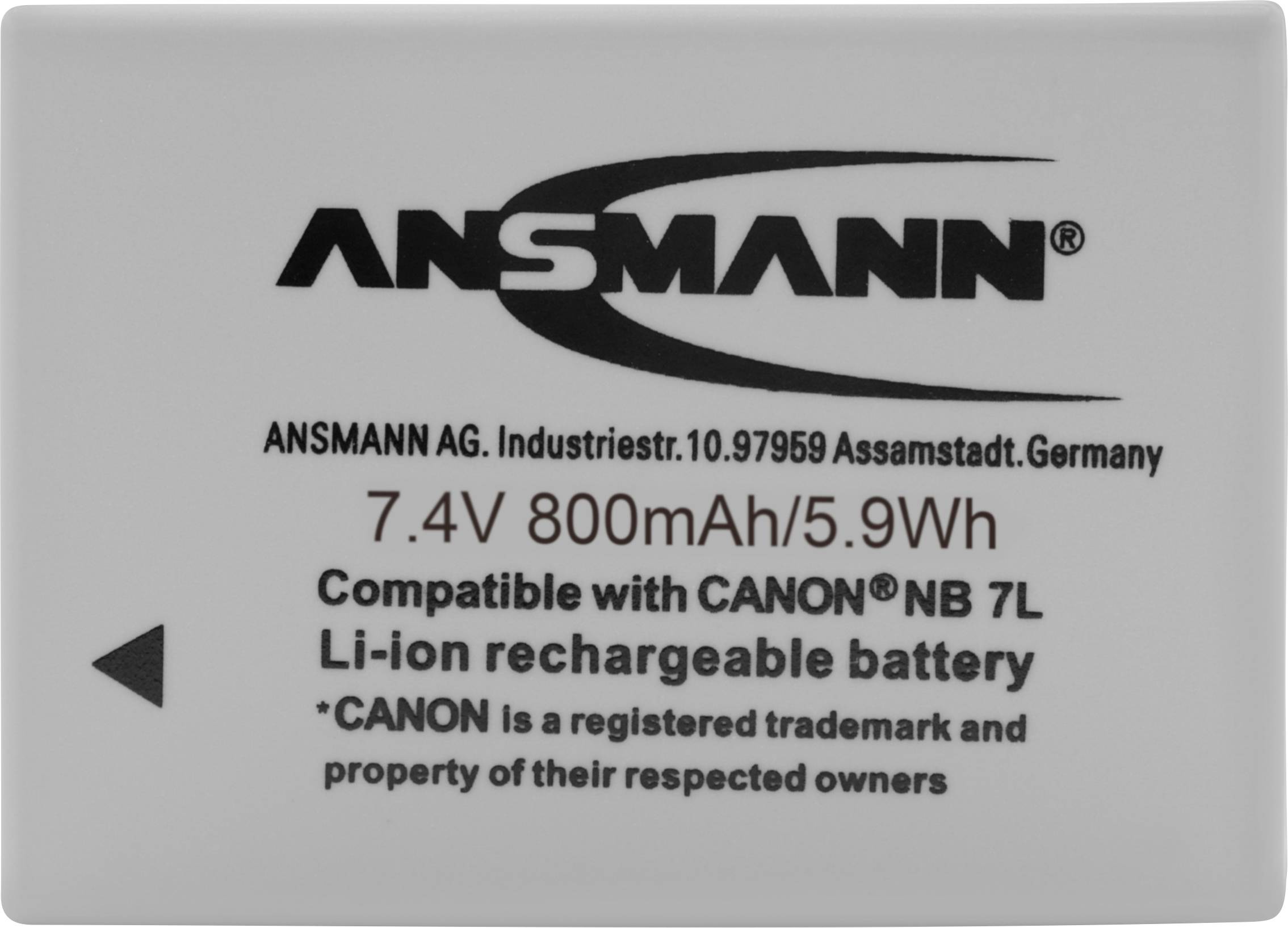 Ansmann NB-7L Kamera-Akku ersetzt Original-Akku (Kamera) NB-7L 7.4V 800 mAh