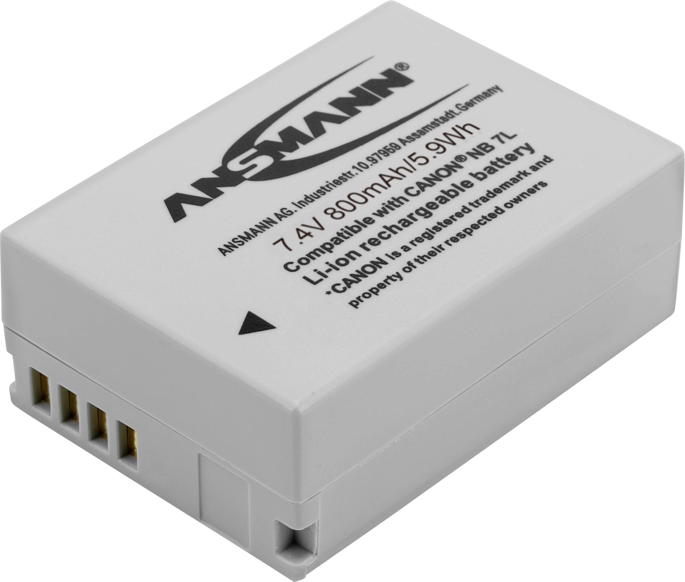 Ansmann NB-7L Kamera-Akku ersetzt Original-Akku (Kamera) NB-7L 7.4 V 800 mAh