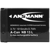 Ansmann A-Can NB 13L Kamera-Akku ersetzt Original-Akku (Kamera) NB-13L 3.7 V 1010 mAh Ansmann A-Can NB 13L Kamera-Akku ersetzt Original-Akku (Kamera) NB-13L 3.7 V 1010 mAh