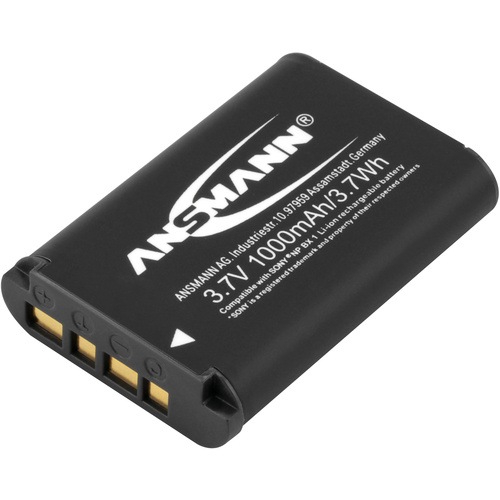 Ansmann A-Son NP BX 1 Batterie pour appareil photo Remplace l'accu d'origine NP-BX1 3.7 V 1000 mAh