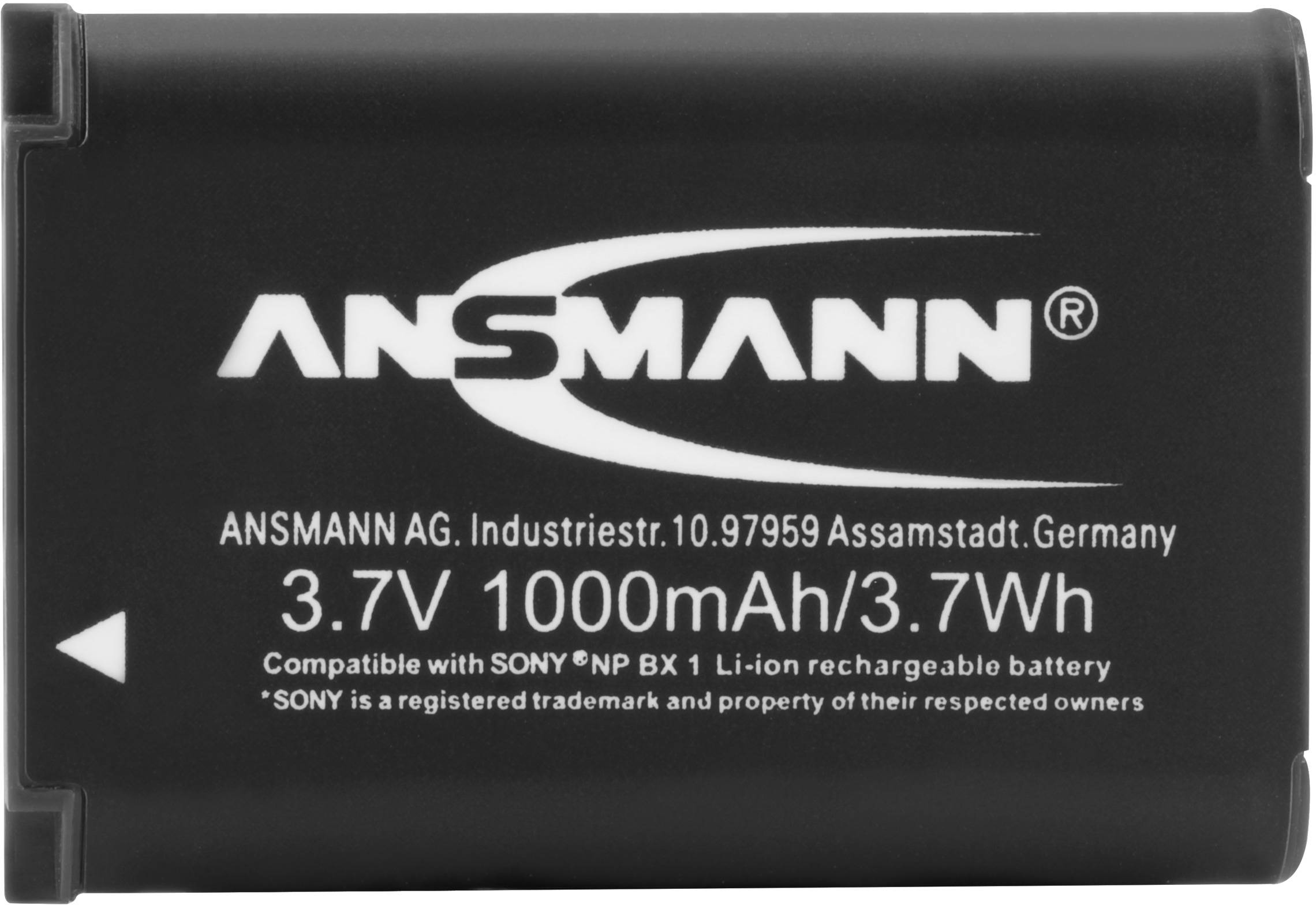 Ansmann A-Son NP BX 1 Kamera-Akku ersetzt Original-Akku (Kamera) NP-BX1 3.7V 1000 mAh