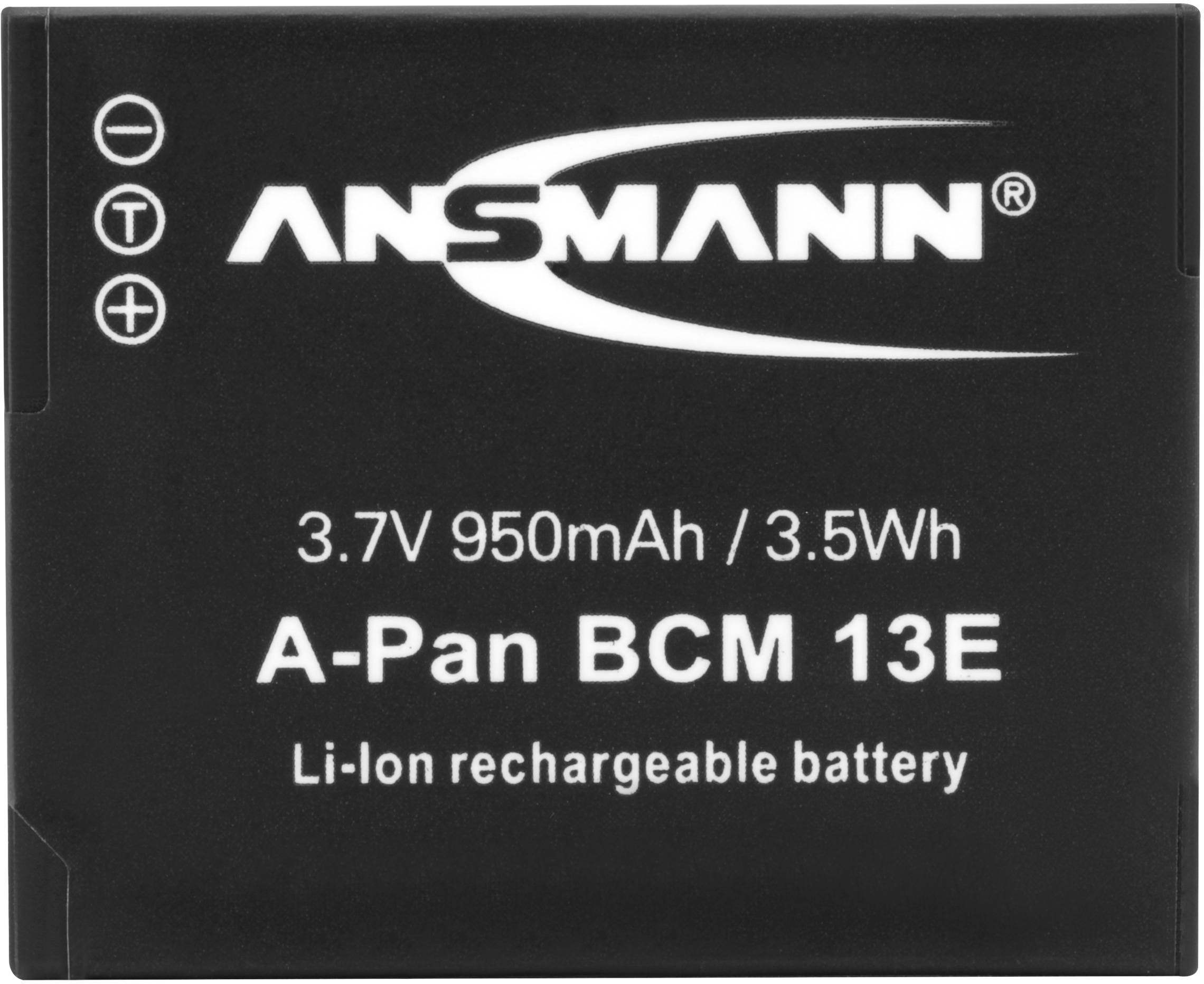 Ansmann A-Pan DMW-BCM 13E Kamera-Akku ersetzt Original-Akku (Kamera) DMW-BCM13E 3.7 V 950 mAh