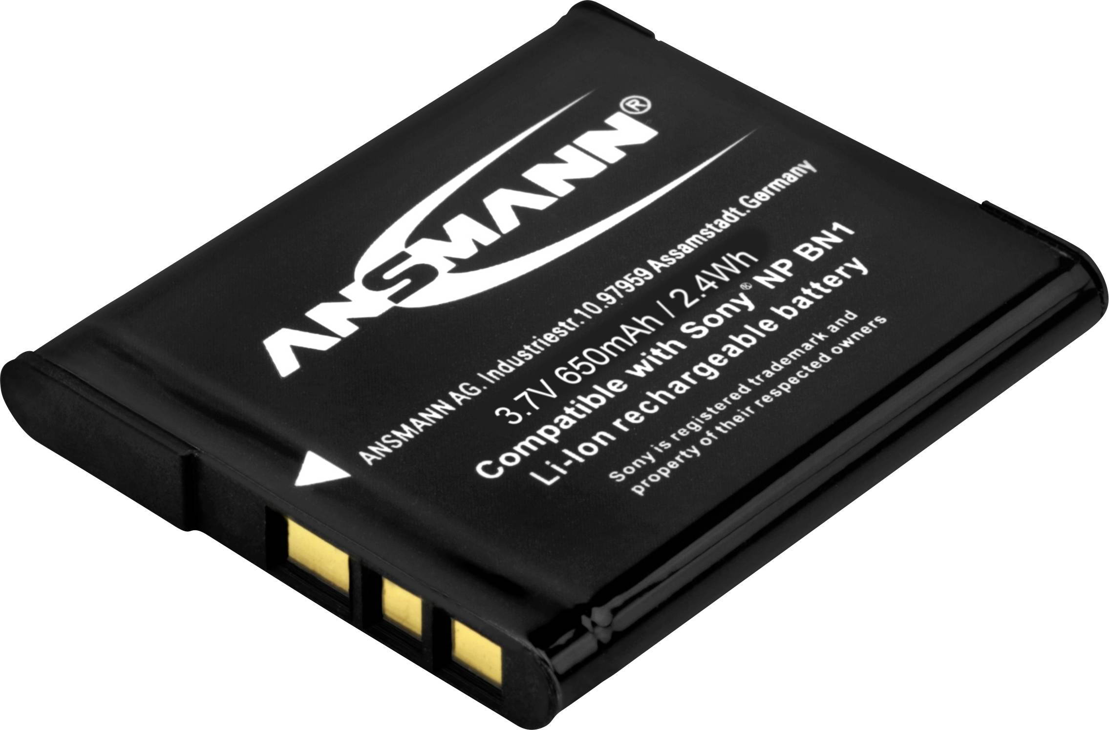Ansmann NP-BN1 Kamera-Akku ersetzt Original-Akku (Kamera) NP-BN1 3.7V 650 mAh