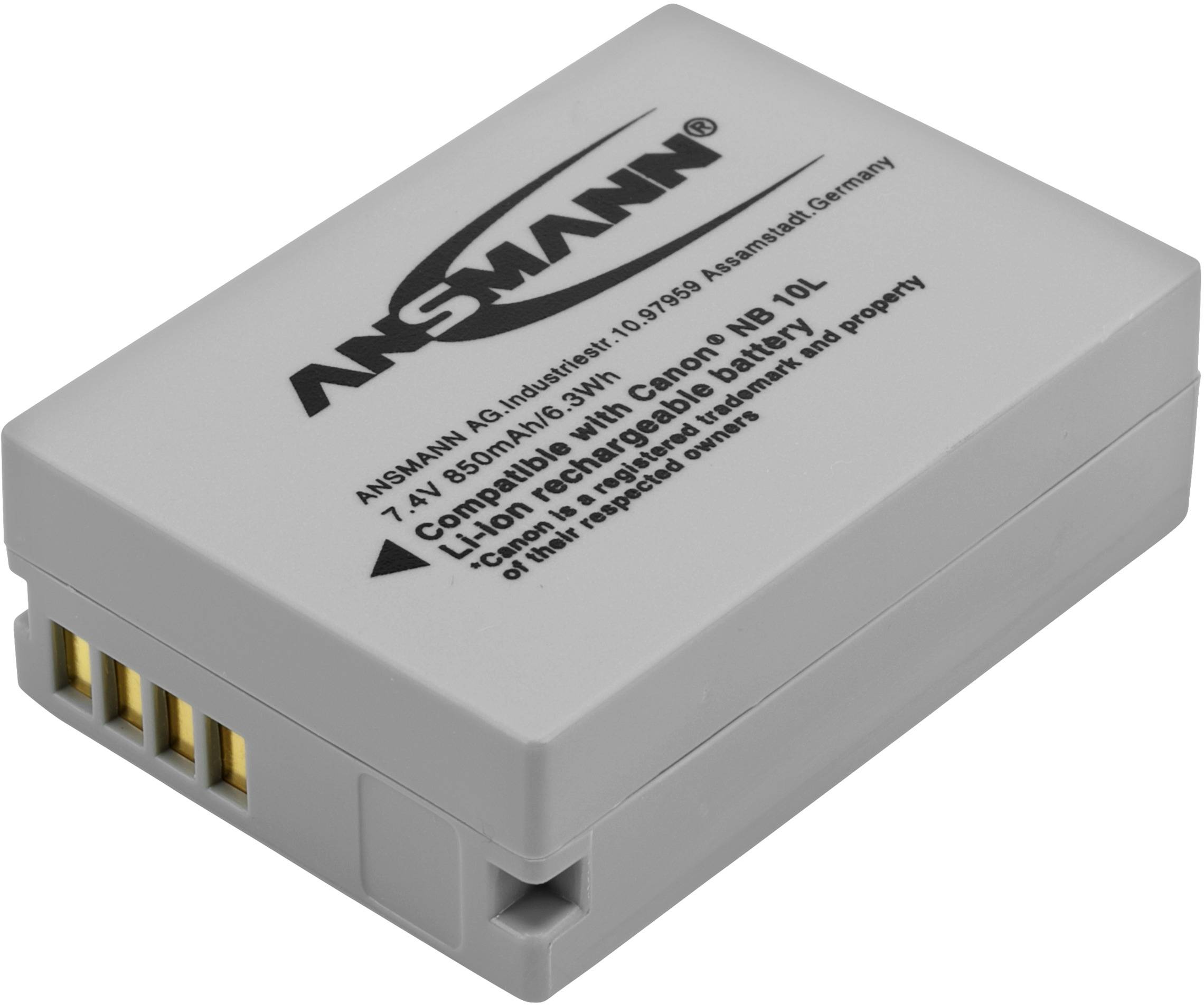 Ansmann A-Can NB 10L Kamera-Akku ersetzt Original-Akku (Kamera) NB-10L 7.4 V 850 mAh