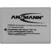 Ansmann A-Can NB 10L Kamera-Akku ersetzt Original-Akku (Kamera) NB-10L 7.4V 850 mAh Ansmann A-Can NB 10L Kamera-Akku ersetzt Original-Akku (Kamera) NB-10L 7.4V 850 mAh