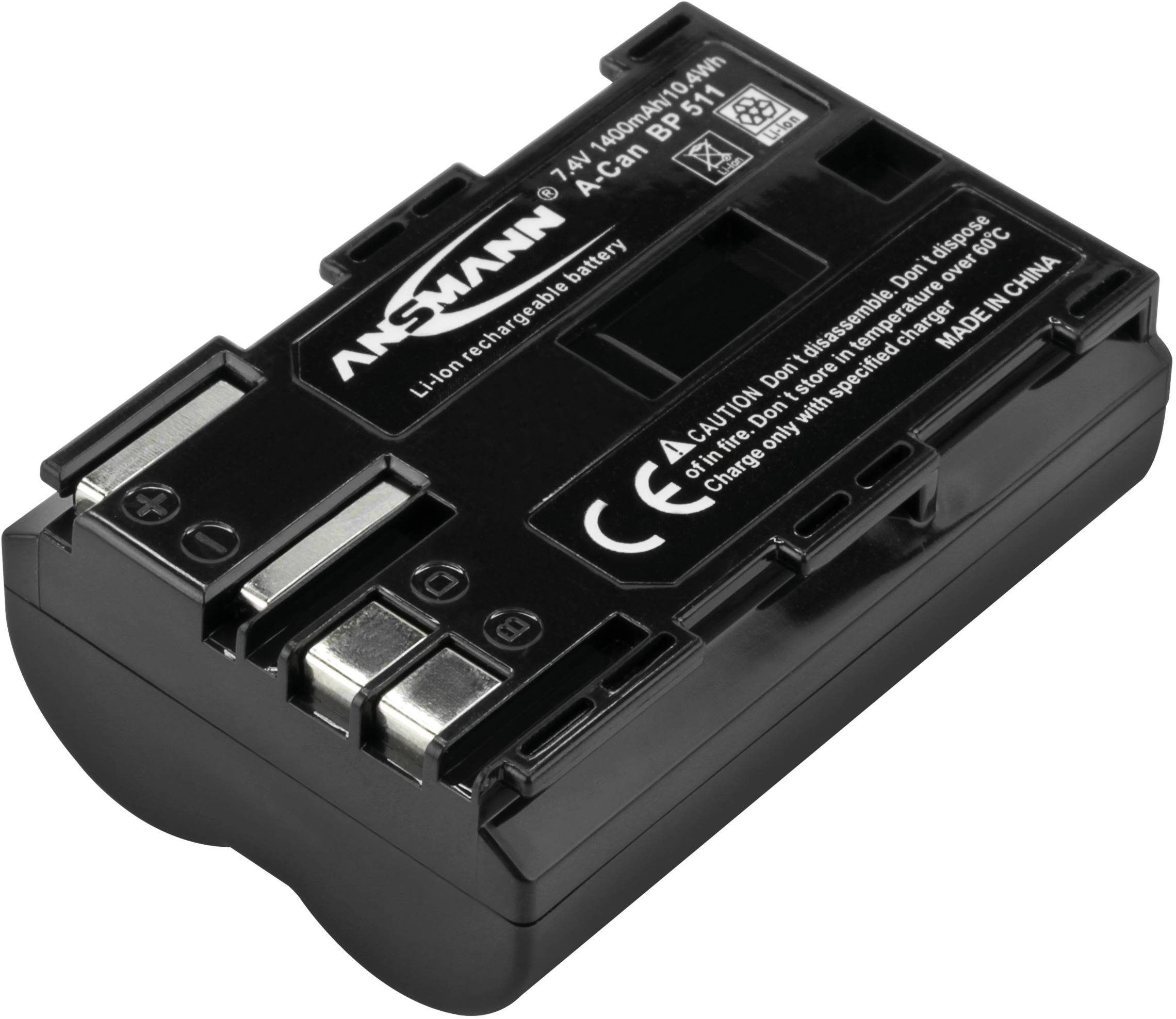 Ansmann A-Can BP 511 Kamera-Akku ersetzt Original-Akku (Kamera) BP-511 7.4 V 1400 mAh