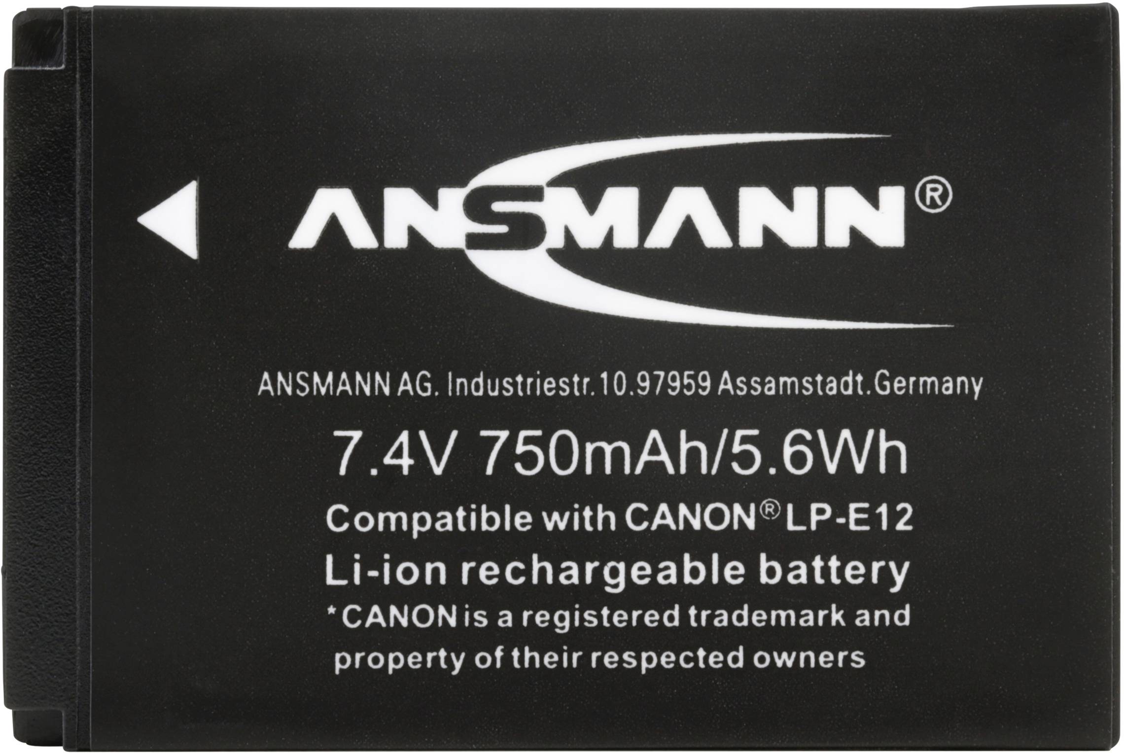 Ansmann A-Can LP-E12 Kamera-Akku ersetzt Original-Akku (Kamera) LP-E12 7.4 V 750 mAh