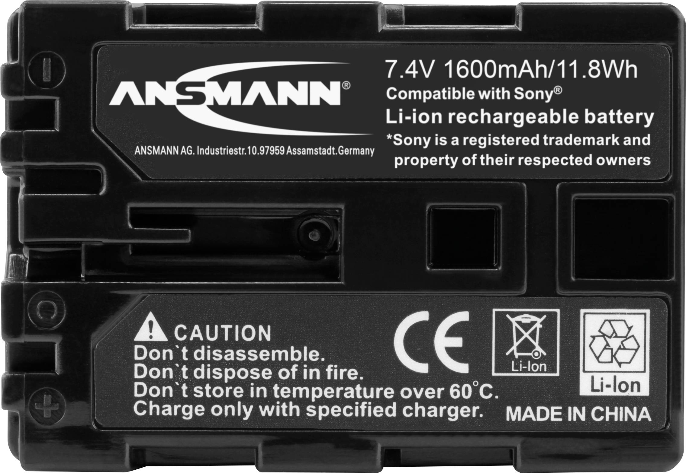 Ansmann NP-FM500H Kamera-Akku ersetzt Original-Akku (Kamera) NP-FM500H 7.4 V 1600 mAh
