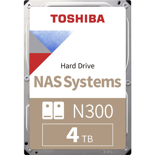 Toshiba N300 4 TB Interne Festplatte 8.9 cm (3.5 Zoll) SATA III HDWQ140UZSVA Bulk