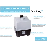 Weller Zero Smog TL Kit 1 FN Lötrauchabsaugung 230V 120W 190 m³/h Weller Zero Smog TL Kit 1 FN Lötrauchabsaugung 230V 120W 190 m³/h