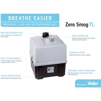 Weller Zero Smog TL Kit 1 FN Lötrauchabsaugung 230V 120W 190 m³/h Weller Zero Smog TL Kit 1 FN Lötrauchabsaugung 230V 120W 190 m³/h
