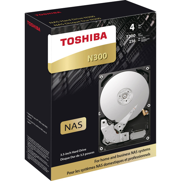 Toshiba HDWQ140EZSTA Interne Festplatte 8.9 cm (3.5 Zoll) 4 TB N300 Retail SATA III