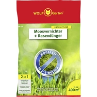 WOLF-Garten 3841040 SW 400 2-in-1 Moosvernichter + Rasendünger 1St. WOLF-Garten 3841040 SW 400 2-in-1 Moosvernichter + Rasendünger 1St.