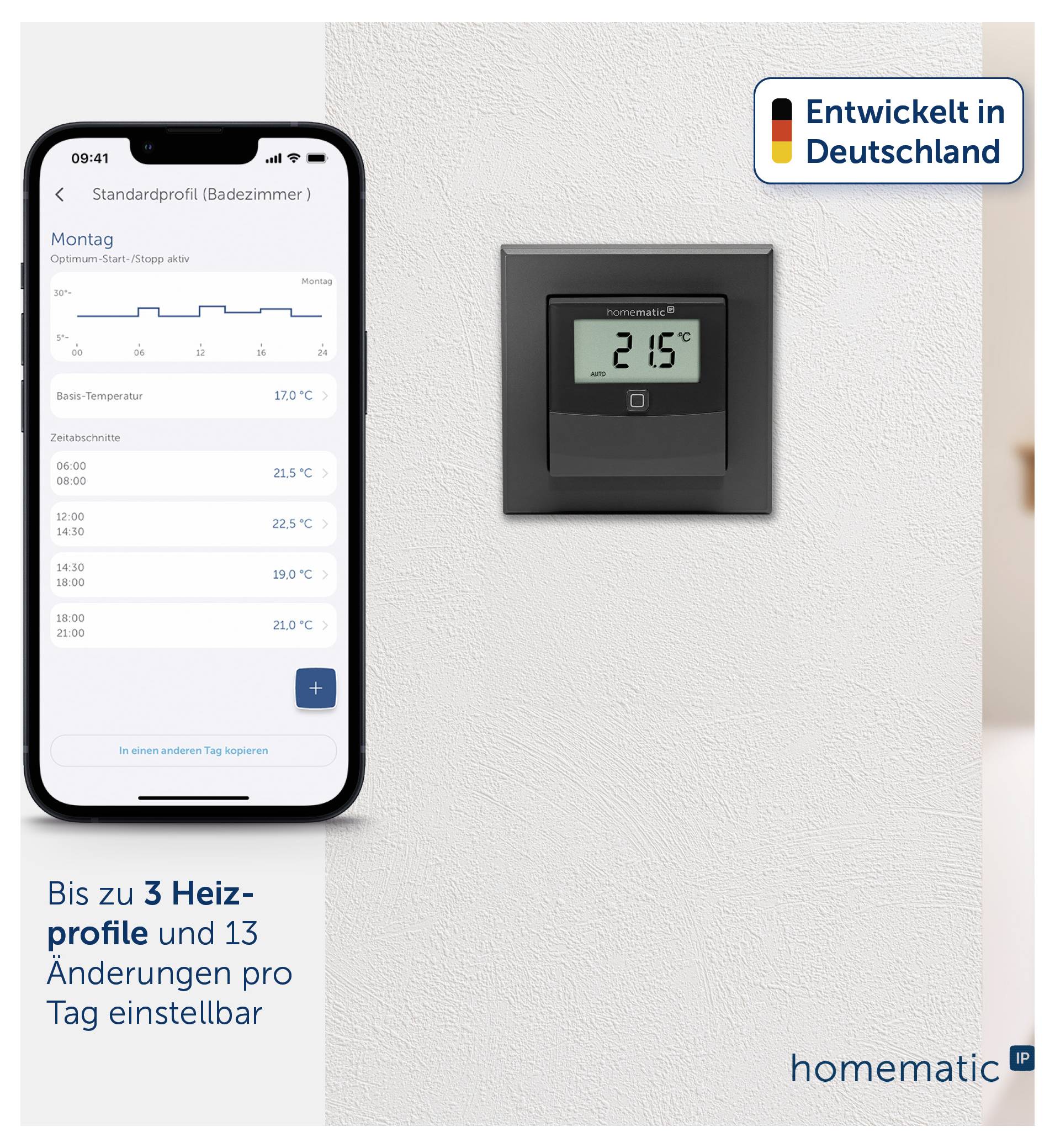 Homematic IP Funk Temperatursensor und Luftfeuchtesensor 150180A0A