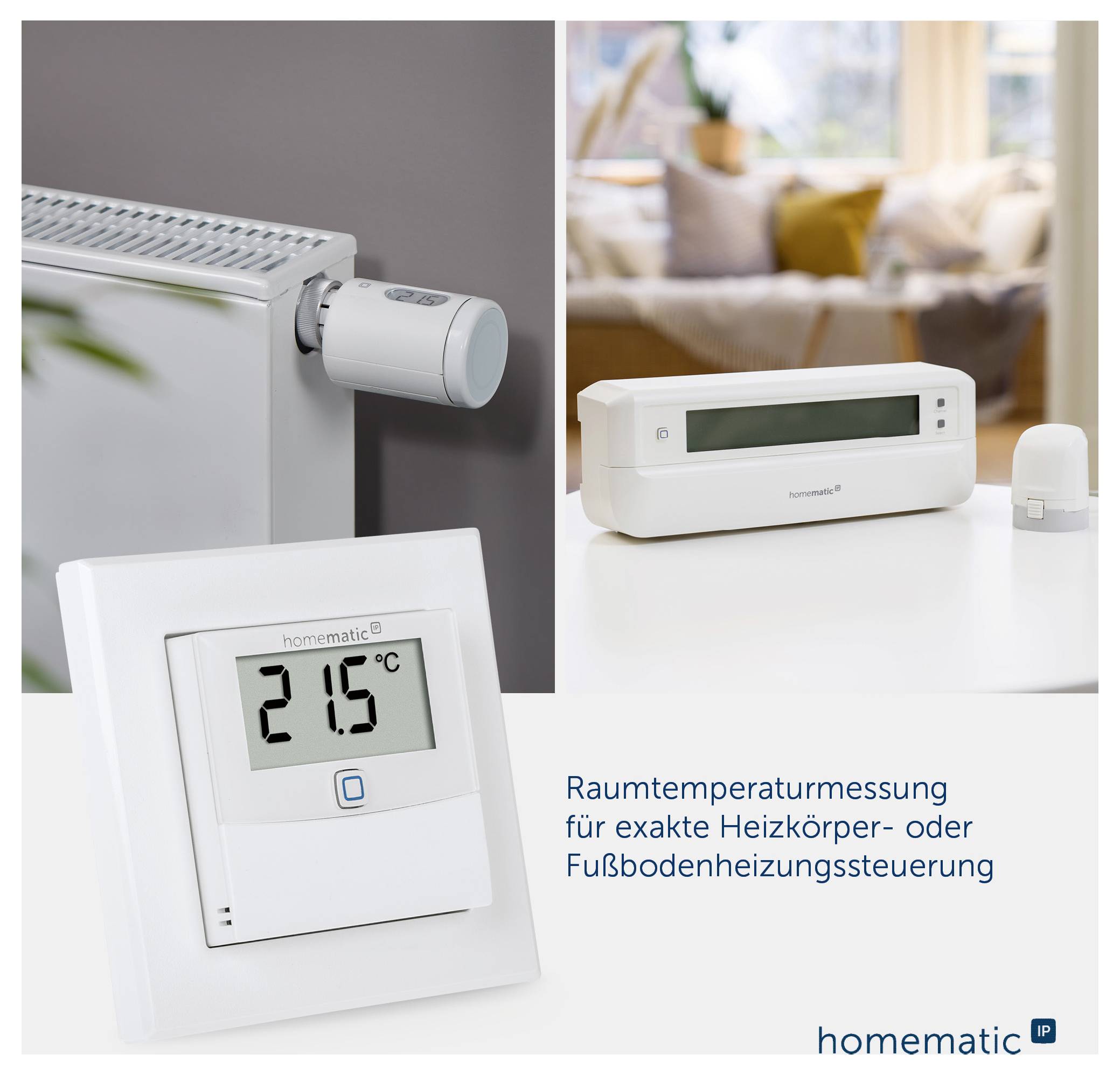 Homematic IP Funk Temperatursensor und Luftfeuchtesensor 150180A0A