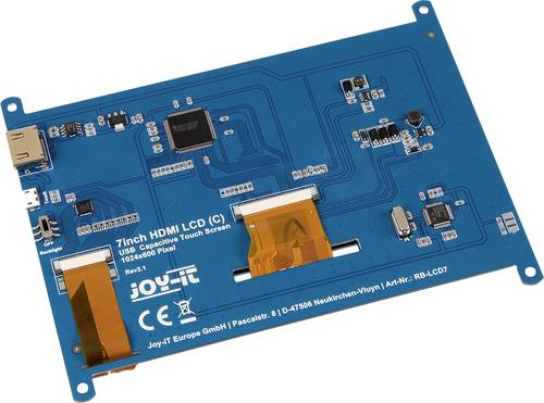 Joy-it RB-LCD7.2 Touchscreen-Modul 17.8 cm (7 Zoll) 1024 x 600 Pixel Passend für (Entwicklungskits)