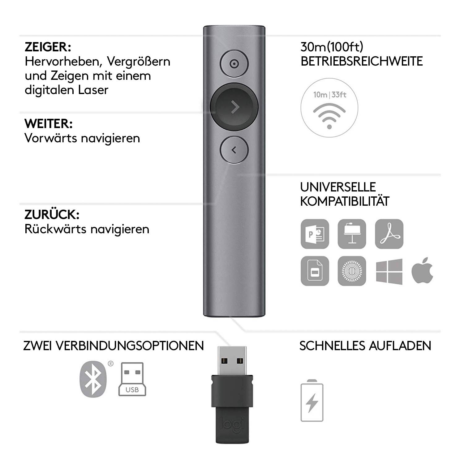 Logitech Spotlight Bluetooth® Presenter