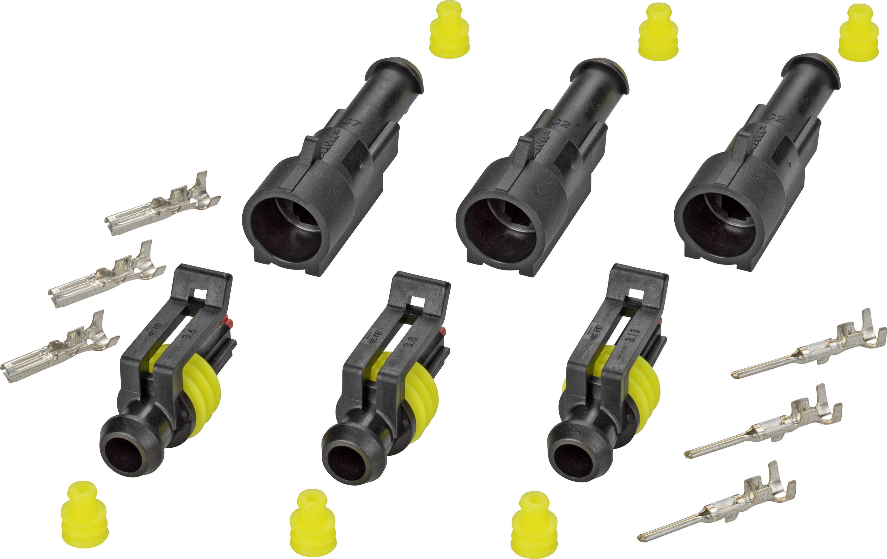 TE Connectivity Superseal Set AMP-Superseal 1.5mm Series Polzahl Gesamt 1 Rastermaß: 6 mm 30S002 1