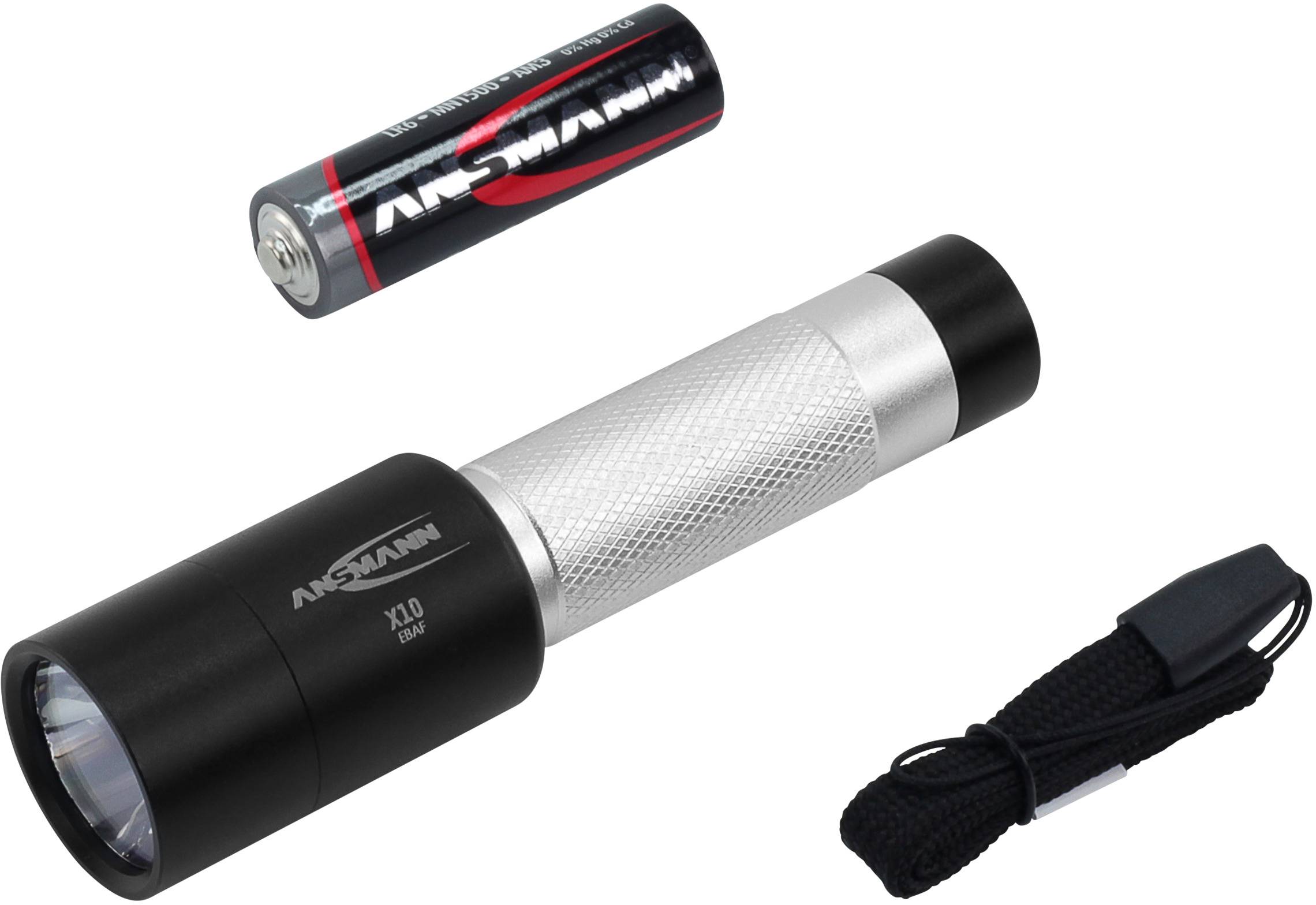 Ansmann X10 LED Mini-Taschenlampe mit Handschlaufe batteriebetrieben 25 lm 22 h 75 g