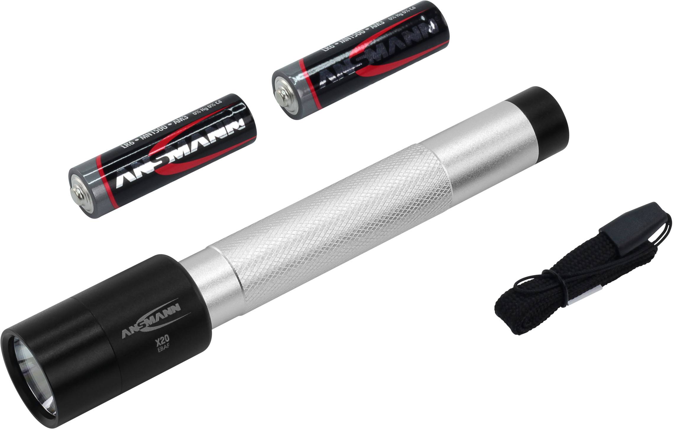 Ansmann X20 LED Taschenlampe mit Handschlaufe batteriebetrieben 25lm 30h 110g