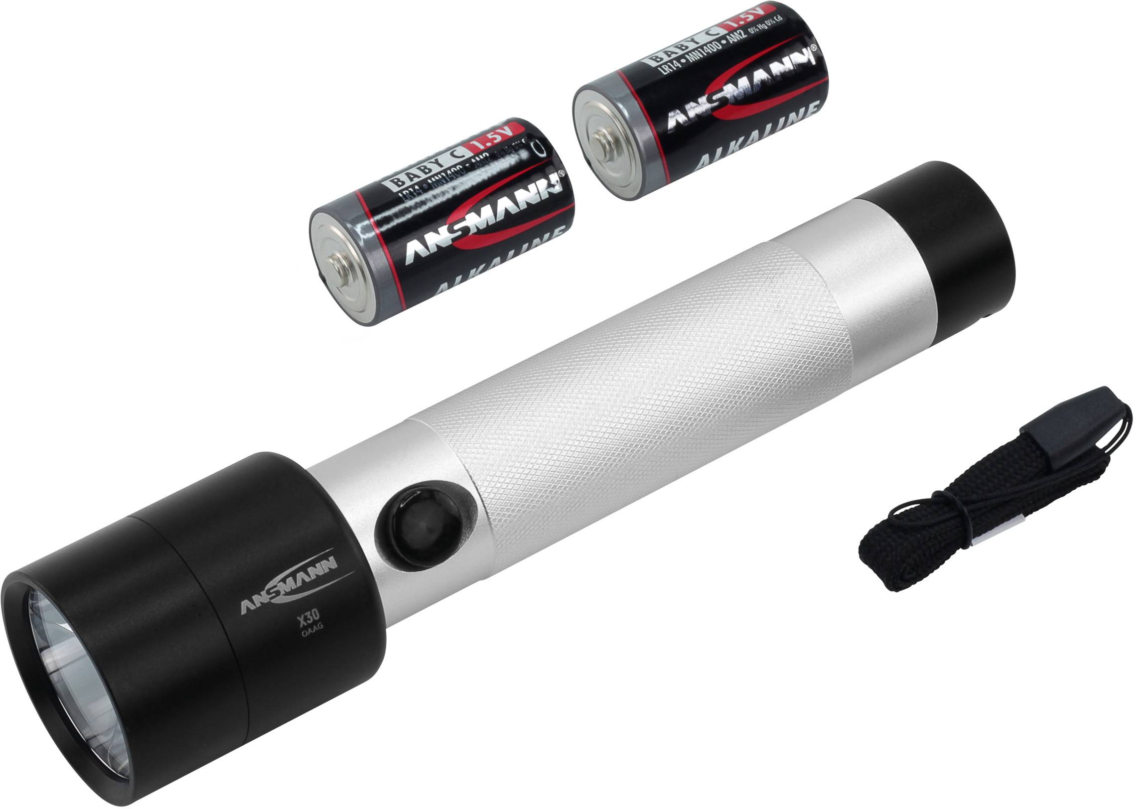Ansmann IR X30 LED Taschenlampe mit Handschlaufe batteriebetrieben 40 lm 40 h 363 g