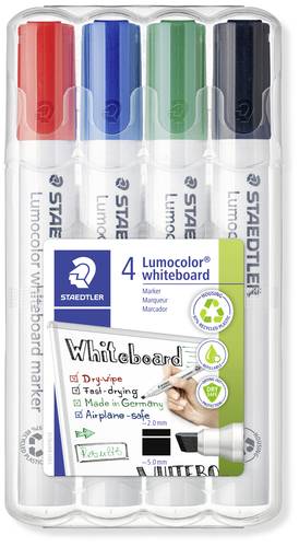 Staedtler Lumocolor 351 B 351 B WP4 Whiteboardmarker Blau, Grün, Rot, Schwarz 4 St.
