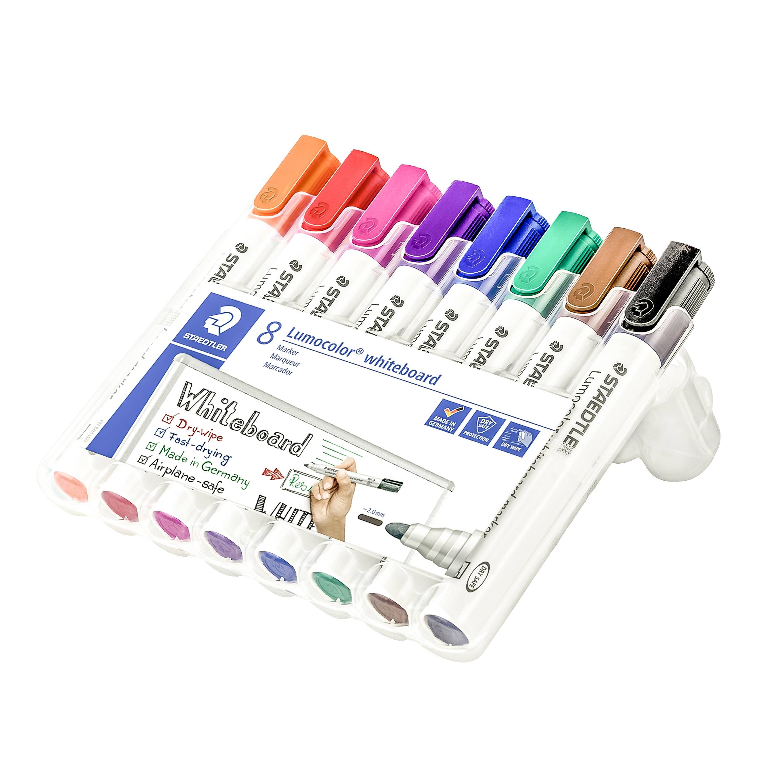 Staedtler Lumocolor 351 351 WP8 Whiteboardmarker Blau, Braun, Grün, Orange, Rot, Schwarz, Violett, Pink 8St.