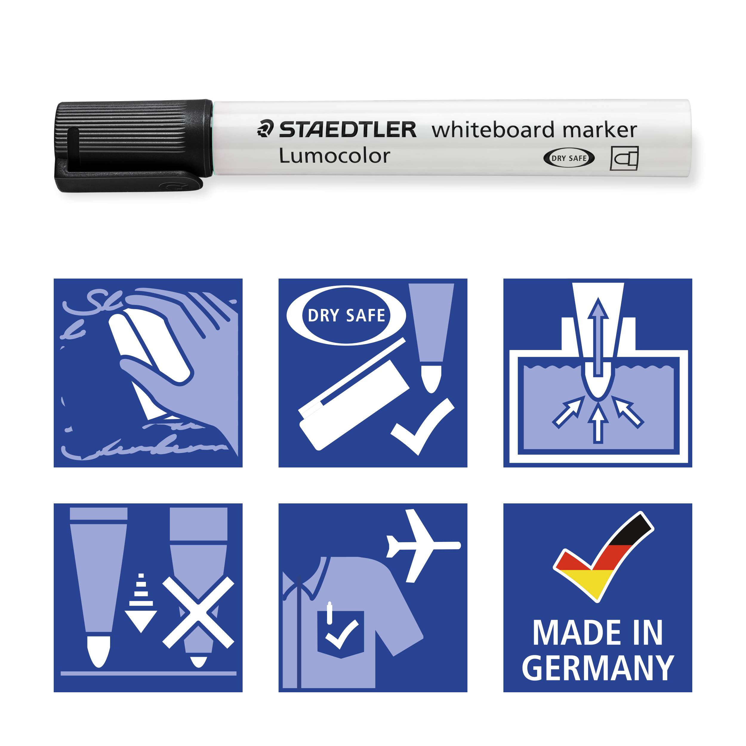 Staedtler Lumocolor 351 351-9 Whiteboardmarker Schwarz
