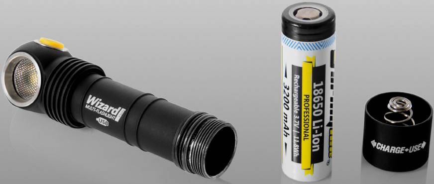 ArmyTek Wizard Pro v3, 4000k LED Stirnlampe akkubetrieben 2300lm F05501SC