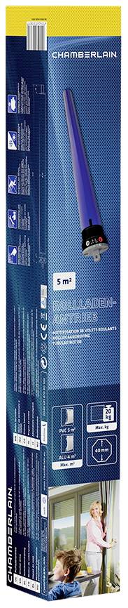 Chamberlain RPD10-05 Rohrmotor 40mm 20kg 121W 10 Nm