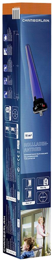 Chamberlain RPD25-05 Rohrmotor 60mm 50kg 191W 25 Nm