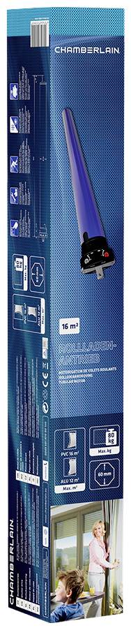 Chamberlain RPD40-05 Rohrmotor 60 mm 80 kg 198 W 40 Nm