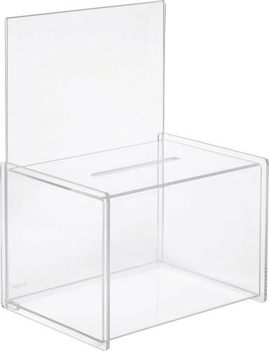 Sigel Aktionsbox mit Einwurf VA150 Transparent (B x H x T) 22.5 x 31 x 17 cm 1 St.