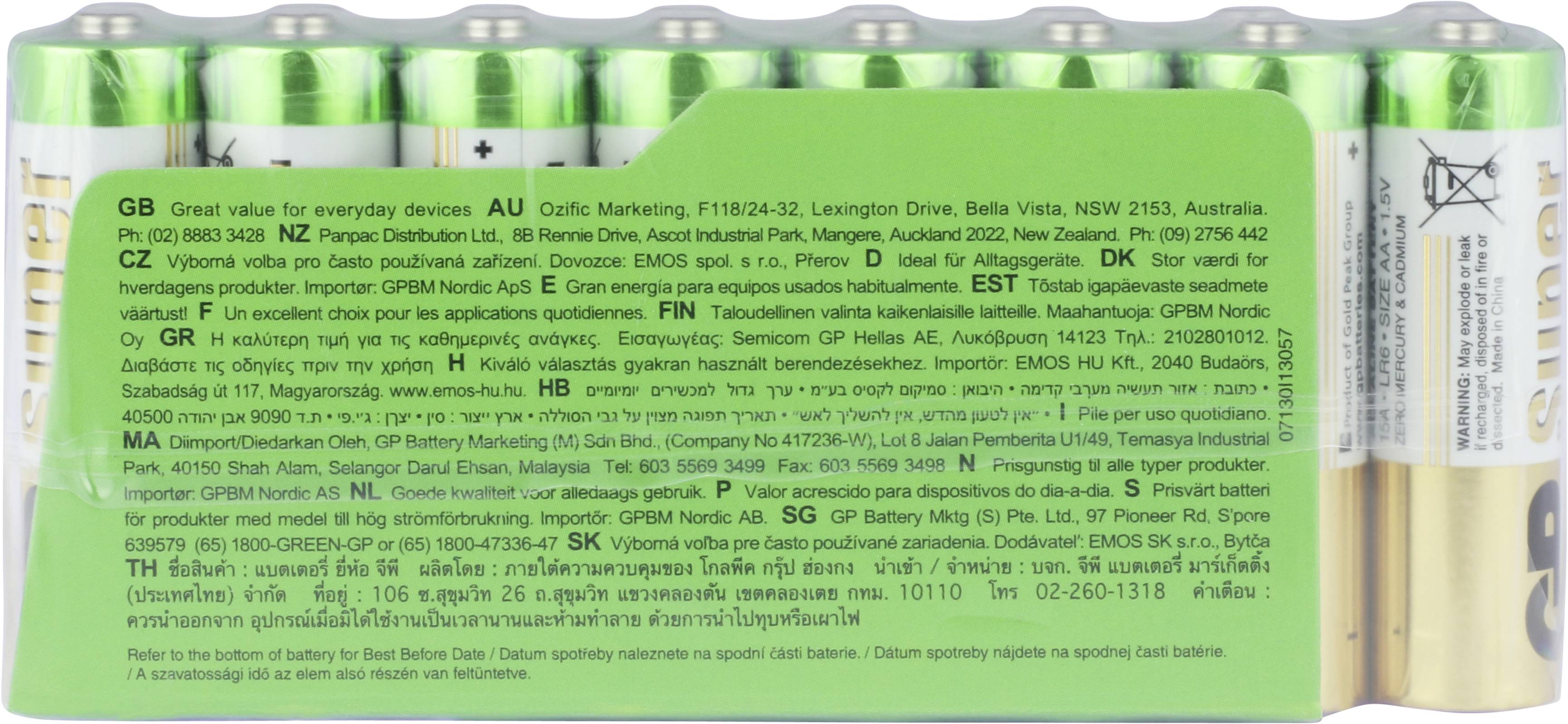 GP Batteries Super Mignon (AA)-Batterie Alkali-Mangan 1.5 V 16 St.