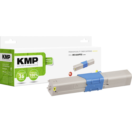 KMP Toner ersetzt OKI 44469722 Kompatibel Gelb 5000 Seiten O-T49YX