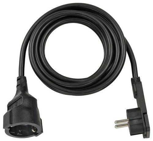 Brennenstuhl 1168980030 Strom Verlängerungskabel Schwarz 3.00 m H05VV-F 3G 1,5 mm²