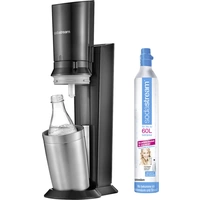Sodastream Wassersprudler Crystal 2.0 Titan-Schwarz inkl. 1 Glaskaraffe, und 1 CO2-Zylinder Sodastream Wassersprudler Crystal 2.0 Titan-Schwarz inkl. 1 Glaskaraffe, und 1 CO2-Zylinder
