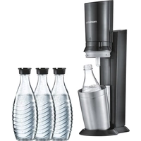 Sodastream Wassersprudler Crystal 2.0 Titan-Schwarz inkl. 1 Glaskaraffe, und 1 CO2-Zylinder Sodastream Wassersprudler Crystal 2.0 Titan-Schwarz inkl. 1 Glaskaraffe, und 1 CO2-Zylinder